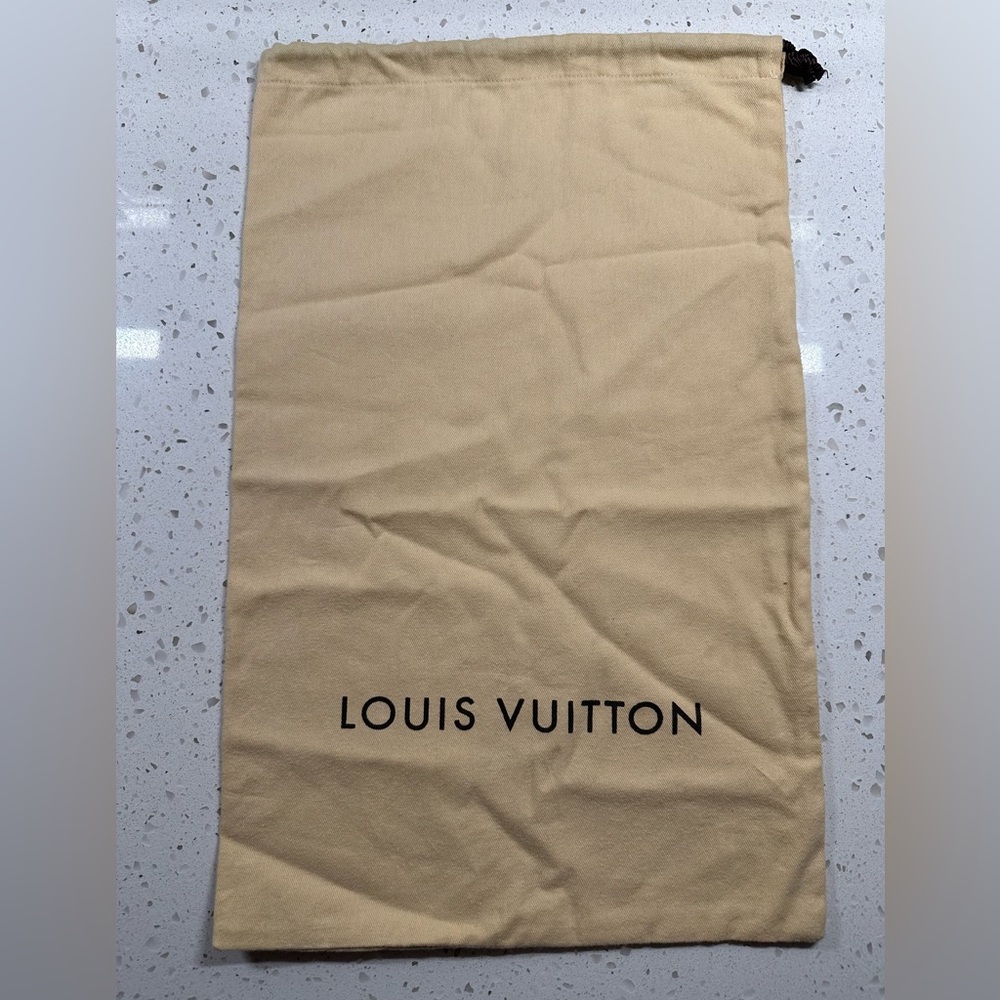 Louis Vuitton tan dust bag